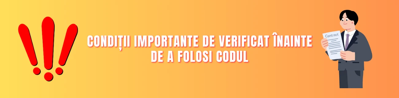 Condiții importante de verificat bonus cod Superbet