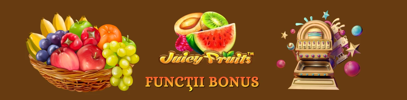 Funcții bonus Juicy fruits demo